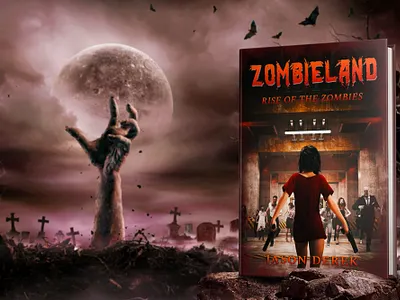 Zombieland 3d book mockup amazon kdp book book cover book cover art book cover design book cover designer book cover mockup book design ebook ebook cover epic epic book epic book covers epic bookcovers epic covers horror book cover paperback professional book cover zombieland