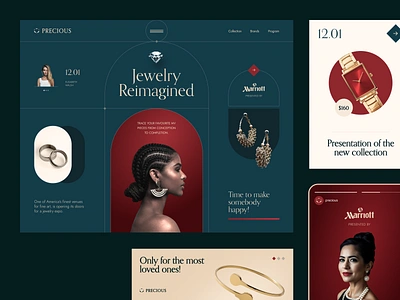 Website for a Consumer Brand ✦ Precious design interface product service startup ui ux web website