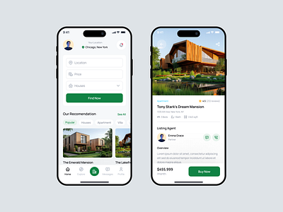 Real-estate App Design app best design buy clean design design filter map mobile app product profile property real estate app realefy rent sell ui ui design ui kit ui8 uiuxdesign