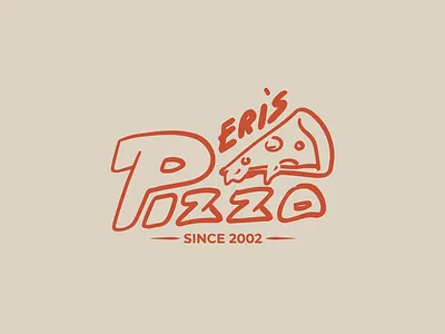 Eri's Pizza branding design food graphic design illustration illustrator logo pizza typography ui ux vector