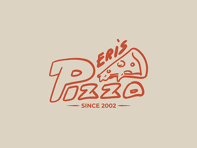 Eri's Pizza branding design food graphic design illustration illustrator logo pizza typography ui ux vector