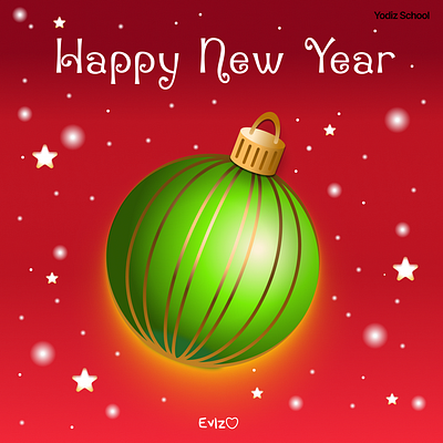 New Year's ball adobe illustrator christmas tree figma graphic design illustration new years ball snowflakes