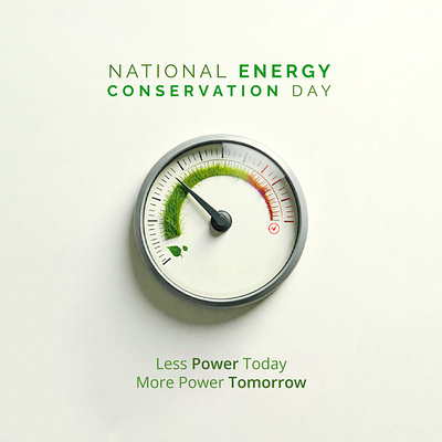 NATIONAL ENERGY CONSERVATION DAY graphic design social media