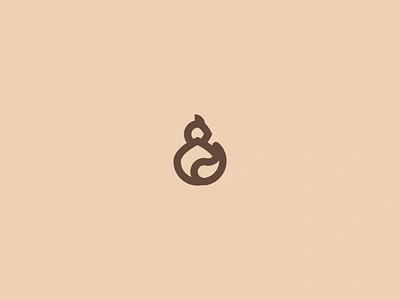 Squirrel Ampersand Logo awesome branding design graphic design logo minimalist vector