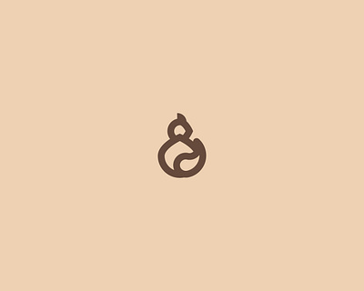 Squirrel Ampersand Logo awesome branding design graphic design logo minimalist vector