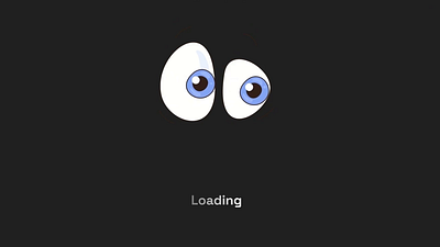 Loading page... eye graphic design load loading loading page ui wait waiting web site webdesign website