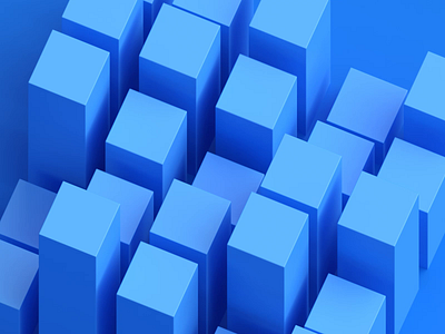 Blocks 3d abstract animation background blender blocks blue branding cover cubes data design endless geometric looping minimalist render shape simple technology