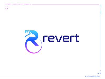 Revert Logo Concept gradient modern logo