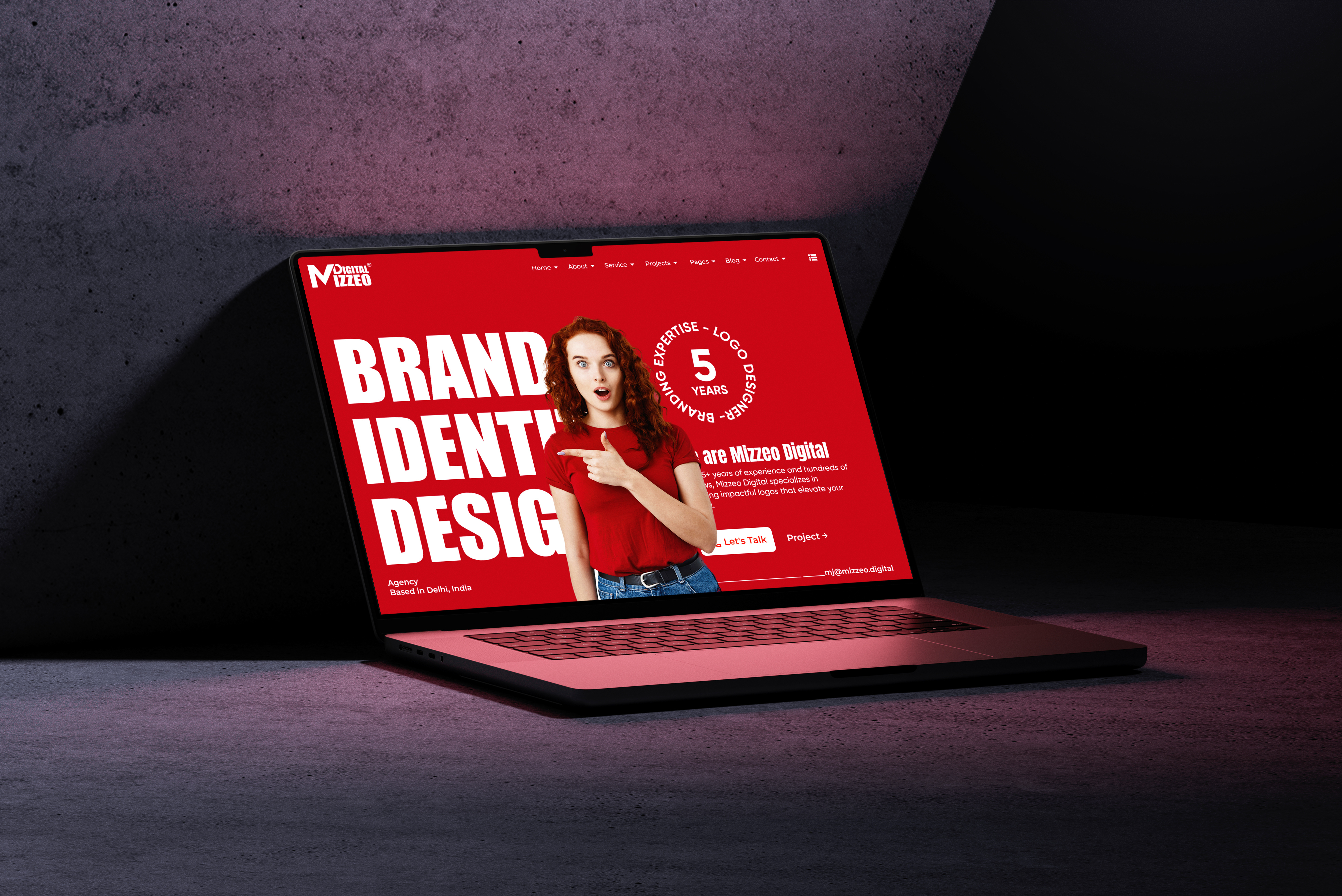 Brand Identity Agency Landing Page Design brand strategy