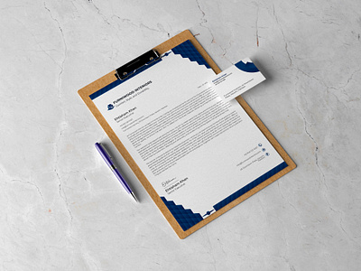 Modern, Elegant, and Professional letterhead design brand identity brand style guide branding branding kit business card business flyer design envelope flyer graphic design leaflet letterhead pdf print stationary ui ux