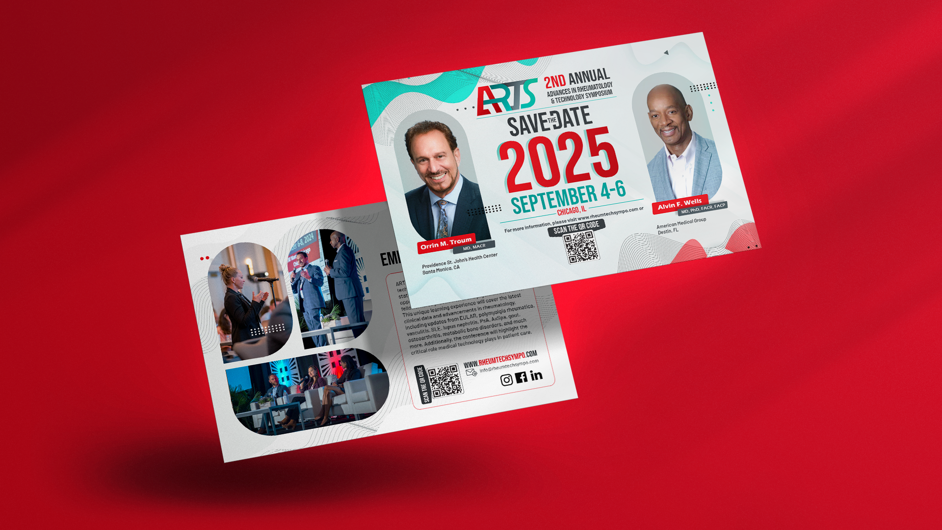 Handout Design annual art conference design event flyer freelancer graphic design handout medical save the date typography