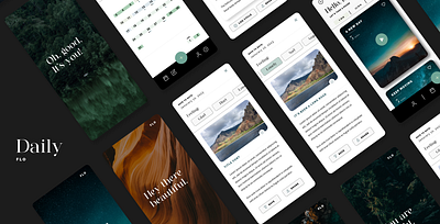 DailyFlo - App branding graphic design ui