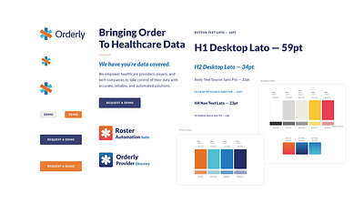 Orderly - Site Structure brand guide design site quide web design