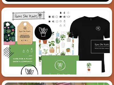 Happy Day Plants - Branding branding local business plant shop