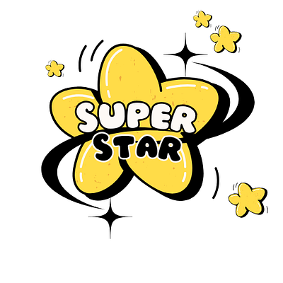 Super star design digital files graphic design illustration