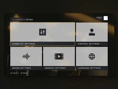 Daily UI #007 - Settings - Game daily ui 007 dailyui007 game settings gameui gaming settings