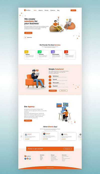 Digital Marketing Agency/ landing page design