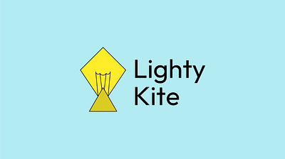 Lighty Kite - Conceptual Logo Design branding concept kite logo logo logo design