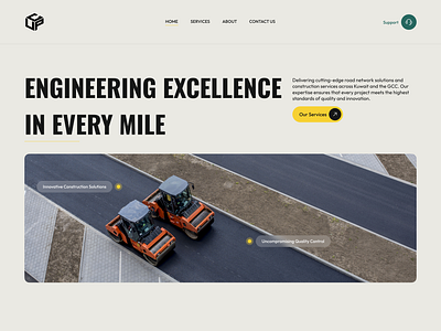 UPC - Construction Company Website companywebsite constructioncompany constructiondesign industrialui infrastructuredesign moderndesign responsivedesign roadbuilding uiuxdesign webappdesign