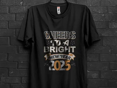 Happy new year t-shirt design design new year t shir design t shirt design typography t shirt design