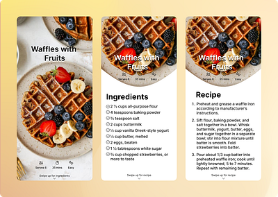 Daily UI #040 | Recipe Design dailyui dailyui040 design graphic design recupedesign ui ux