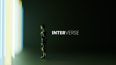 Interverse 3d abstract design animation blender branding design illustration inspiration pro product design ui