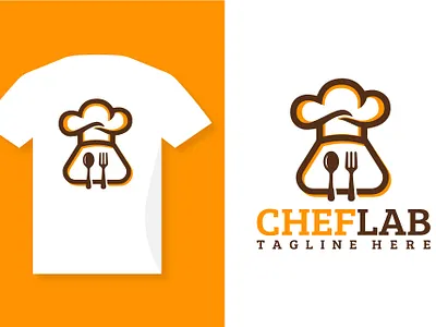 Bakery Chef Cooking Lab Logo Design Vector Icon Illustration catering drink food