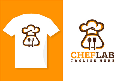 Bakery Chef Cooking Lab Logo Design Vector Icon Illustration catering drink food