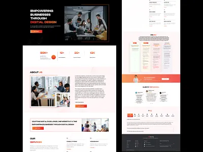 Agency Landing Page UI agency agency ui design agency website agency website design art branding company creative creative agency creative direction design digital agency landing page portfolio studio ui web web design webdesign website