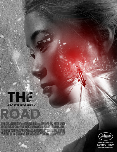 The Road Poster animation graphic design photoshop poster