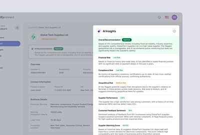 Seller AI Insights and Recommendation ai approval clean clean design concept design graphic design insights interface minimal recommendation saas seller management ui ux