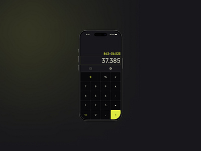 Mobile Calculator - Daily UI 04 3d animation app branding calculator daily dailyui design digital graphic design logo minimalist mobile mobile app motion graphics phone ui ux web web design