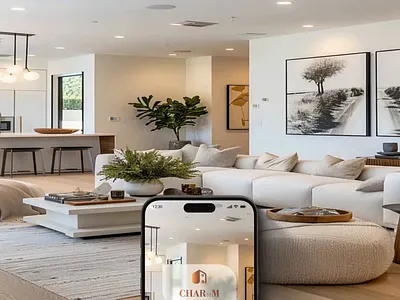 CHARooM: AI-Powered AR Interior Design App 3d room design ai interior design ai powered app ar technology augmented reality creative app design digital product design home decor app interactive design interior design app interior design tools mobile app prototyping mobile app uiux modern ui design