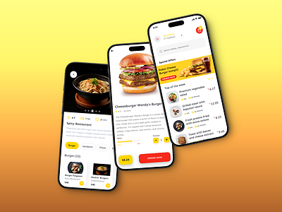 Fast Food App fastfoodapp fooddelivery quickbites ui