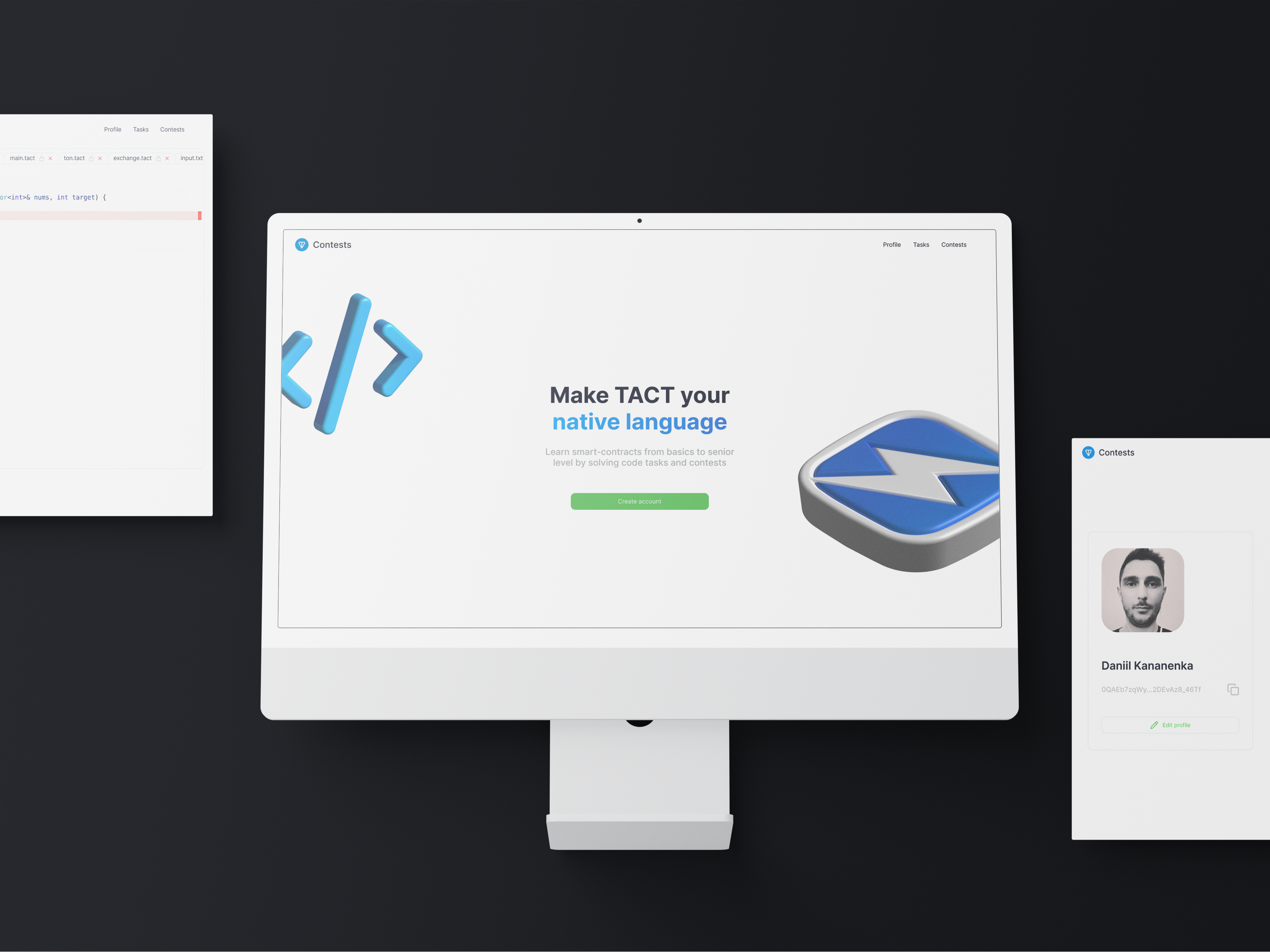 TON Contests design concept branding design typography ui ux vector
