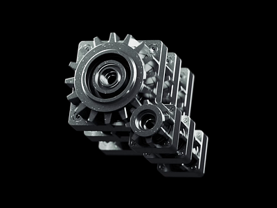 Clutch Slip 3d 3d animation blender blender3d gear gears illustration isometric isometric illustration