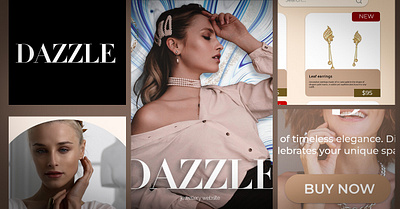 Dazzle | UI/UX Design branding graphic design motion graphics ui ux website