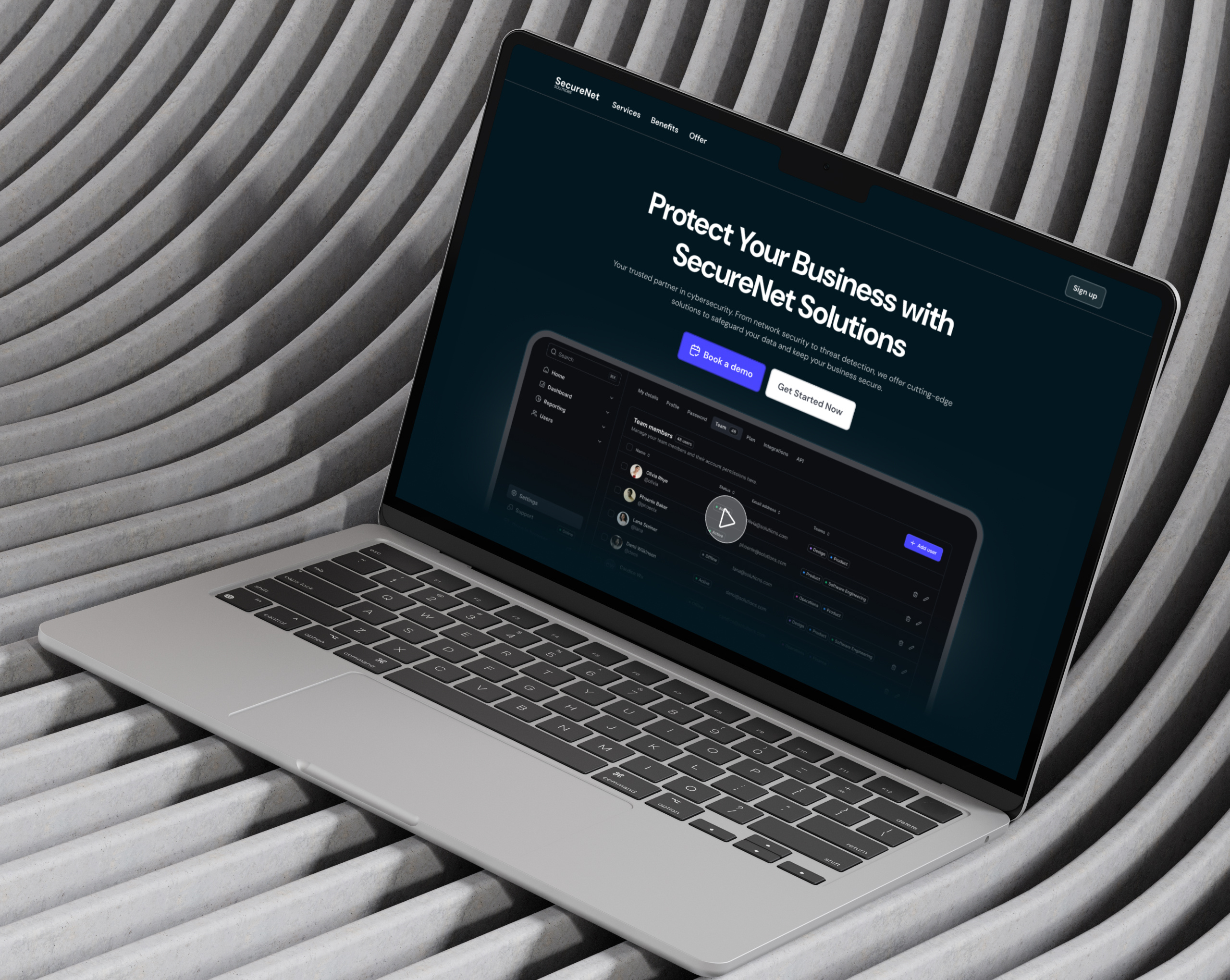 Example of Landing Page Design For Business Growth