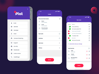 Parking Area Management App area management car park creative design designer dribbble figma mobile mobile app mobile design parking parking area parking management parking permit product product design profile ui ui ux ux