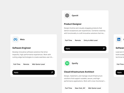 Job listings apply career careers figma fulltime job detail job finder job list job listings job openings job platform job search jobs label remote tags ui ux web design website