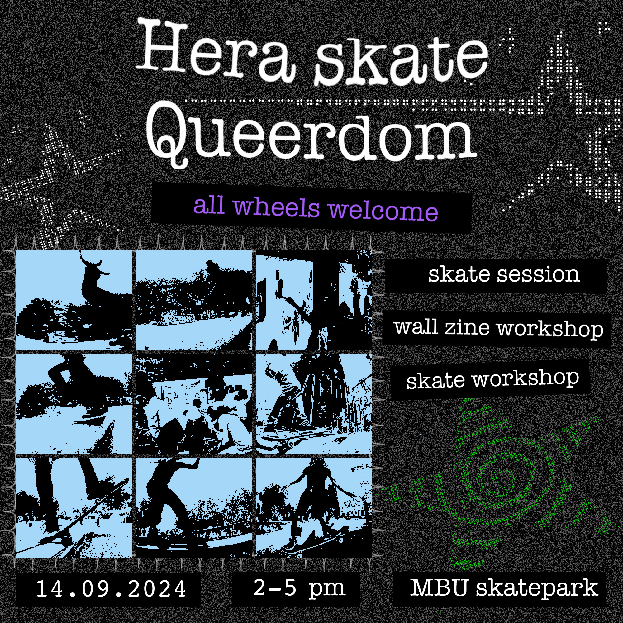 Hera instagram flyer cute flyer graphic design instagram poster punk queer skate skateboarding social media star