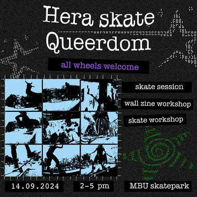 Hera instagram flyer cute flyer graphic design instagram poster punk queer skate skateboarding social media star