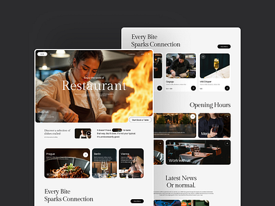 Catering Web catering delivery service design dining experience food beverage hero section menu design online ordering restaurant website ui web web design