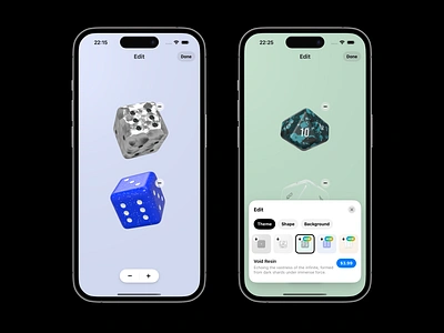 Boring Dice - Edit Mode 3d app edit ios mobile