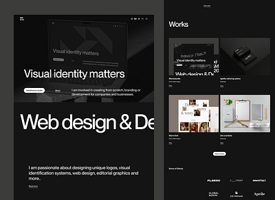 Wenta studio black black website branding dark mode dark theme design studio design system digital designer figma graphic design studio graphicdesignstudio montreal night mode ui visual communication visual designer visual identity visual workshop web design workshop