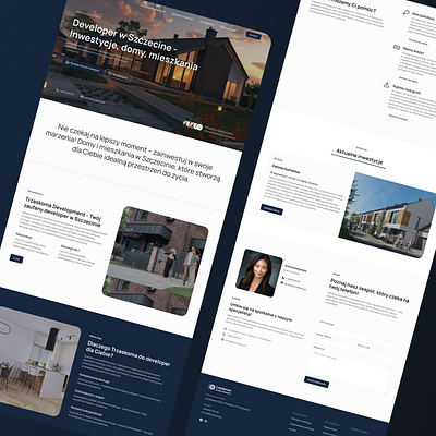 Real Estate Agency Landing Page - Web Design concept design home page landing page real estate ui