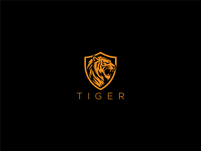 Tiger Logo africa angry animal attack beast big cat gaming logo graphic design lion logo panther strength tiger tiger head tiger logo tiger shield white tiger wild cat wildlife zoo