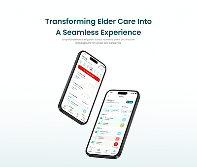 Sanad (Caregiving App) app design caregiving presentation product design senior ui ux