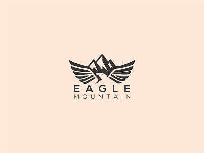 Eagle Mountain Logo america american animal bird branding eagle logo eagle mountain eagle mountain logo falcon logo falcon mountain flying eagle gaming logo hawk hawk logo hawk mountain illustration logo design mountain eagle mountain logo t shirt design