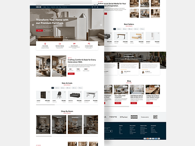 Heimo Furniture - Landing Page app concept design design ecommerce figma furniture heimo interface landing page online store product ui ui design ux web